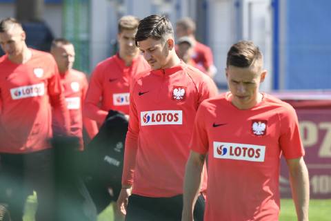 WARSZAWA 31.05.2019 TRENING REPREZENTACJI POLSKI --- POLISH FOOTBALL national team, Nationalteam TRAINING SESSION IN WARSAW DAWID KOWNACKI, DAMIAN KADZIOR FOT. MACIEJ BIALY FOTOPYK NEWSPIX.PL --- Newspix.pl  190531BIA002
