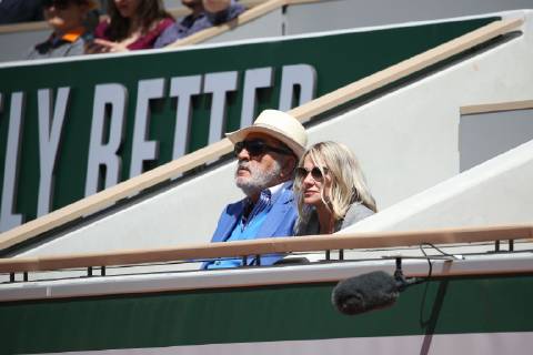 Ion Tsiriac and Nadia Comaneci, USA ROU, during quarterfinals of 2019 French Open at Roland Garros, Paris, 06 06 2019