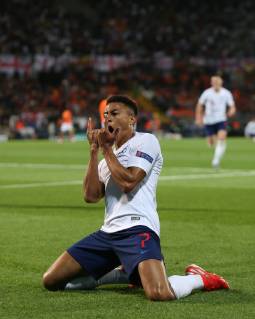 Netherlands v England UEFA Nations League Semi-Final Jessie Lingard of England celebrates after he scores what he thinks is their second goal only for it to be ruled offside during the UEFA Nations League Semi-Final match at Estadio D. Afonso Henrique, Guimaraes Content Not Available For UK Newspapers Copyright: xPaulxChestertonx FIL-13327-0119
