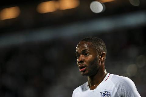 June 6, 2019 - Guimares, Portugal - Raheem Sterling of England and Manchester City FC during the UEFA Nations League Semi-Final football match Netherlands vs England at D.Afonso Henriques stadium in Guimares on June 6, 2019. ..( NurPhoto) Netherlands v England - UEFA Nations League Semi-Final  - ZUMAn230 20190606_zaa_n230_559 Copyright: xFilipexAmorimx
