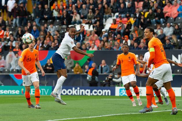 June 6, 2019 - Guimares, Portugal - Raheem Sterling of England during the UEFA Nations League match between Netherlands and England at Estadio D. Afonso Henriques, GuimaroÂ£es, Portugal on Thursday 6th June 2019. Netherlands v England - UEFA Nations League Semi-Final  - ZUMAn230 20190606_zaa_n230_663 Copyright: xMixNewsx