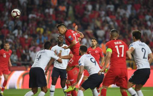 Turkey™s Kaan Ayhan during Euro 2020 group H qualifying soccer match between Turkey and France at the Konya City Stadium in Konya, Turkey, June 8, 2019.  Copyright: AbdurrahmanxAntakyali 16395187