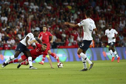 Turkey™s Burak Yilmaz during Euro 2020 group H qualifying soccer match between Turkey and France at the Konya City Stadium in Konya, Turkey, June 8, 2019.  Copyright: AlpxErenxKaya 16395237