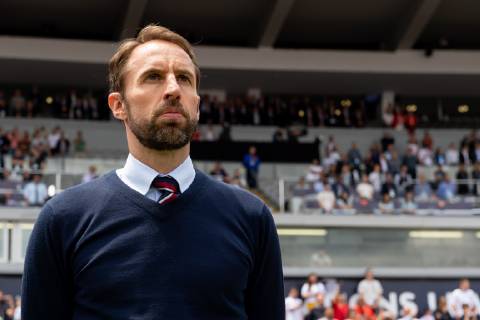 Guimaraes, Portugal, 09 06 2019, UEFA Nations League, Match for 3rd place, Switzerland England, coach Gareth Southgate ENG watching Defodi 01053042996 Defodi-053 DF???L REGULATIONS PROHIBIT ANY USE OF PHOTOGRAPHS AS IMAGE SEQUENCES AND OR QUASI-VIDEO.