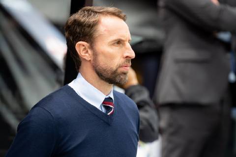 Guimaraes, Portugal, 09 06 2019, UEFA Nations League, Match for 3rd place, Switzerland England, coach Gareth Southgate ENG watching Defodi 01053043129 Defodi-053