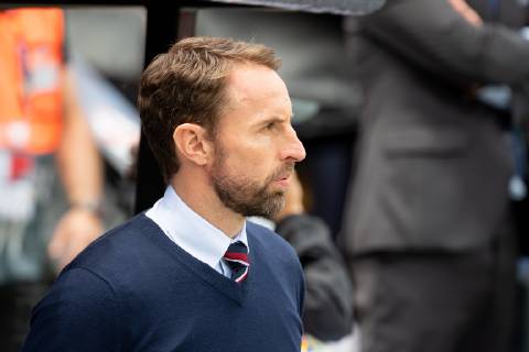 Guimaraes, Portugal, 09 06 2019, UEFA Nations League, Match for 3rd place, Switzerland England, coach Gareth Southgate ENG watching Defodi 01053043130 Defodi-053