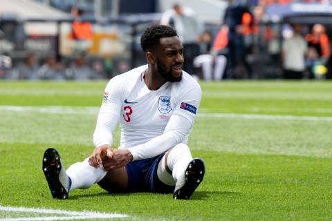 Guimaraes, Portugal, 09 06 2019, UEFA Nations League, Match for 3rd place, Switzerland England, Danny Rose ENG on floor Defodi 01053043219 Defodi-053