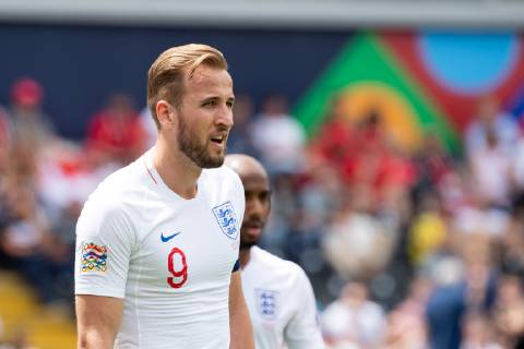 Guimaraes, Portugal, 09 06 2019, UEFA Nations League, Match for 3rd place, Switzerland England, Harry Kane ENG watching Defodi 01053043221 Defodi-053