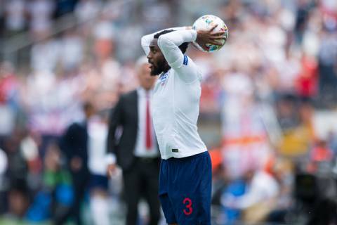 Guimaraes, Portugal, 09 06 2019, UEFA Nations League, 3 Place, Switzerland England, Danny Rose England throw in Defodi 09 531 002569 Defodi-531