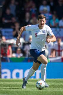 Guimaraes, Portugal, 09 06 2019, UEFA Nations League, 3rd place, Switzerland England, Harry Maguire England controls the ball Defodi 09 531 002636 Defodi-531