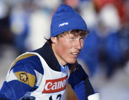 Ski WM 1985, Men General Pirmin ZURBRIGGEN SUI SKI ALPIN SAISON 84 85 WM 1985 Bormio 31 01 10 02 1985 Pirmin ZURBRIGGEN SUI Bormio Italy