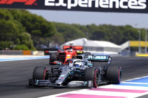 June 21, 2019 - Le Castellet, Var, France - Mercedes Driver VALTTERI BOTTAS (FIN) in action during the second free practice session of the Formula one French Grand Prix at the Paul Ricard circuit at Le Castellet - France F1 2019: French Grand Prix : Practice two - ZUMAp119 20190621_zaf_p119_059 Copyright: xPierrexSteveninx