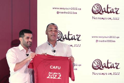 June 21, 2019 - Sao Paulo, Brazil - CAFU, two-time World Cup champion is announced as an Ambassador for the Qatar World Cup 2022, in Sao Paulo, Brazil. Announcement of Cafu as an ambassador for the Qatar World Cup 2022 - ZUMAl146 20190621_zaf_l146_008 Copyright: xPauloxLopesx