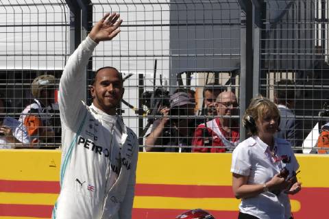 June 22, 2019 - Le Castellet, Var, France - Mercedes Driver LEWIS HAMILTON (GBR) set the best time on 1:28.319 during the Qualifying session of the Formula one French Grand Prix at the Paul Ricard circuit at Le Castellet - France F1 2019: French Grand Prix : Qualifying - ZUMAp119 20190622_zaf_p119_038 Copyright: xPierrexSteveninx