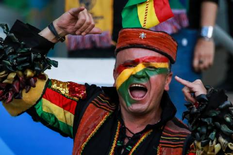 Bolivia vs Venezuela BELO HORIZONTE, MG - 22.06.2019: BOLIVIA VS VENEZUELA - Bolivian fan during a match between Bolivia and Venezuela, valid for the group stage of the 2019 Copa América, held this Saturday (22) at the Mineirão Stadium in Belo Horizonte, MG. (Photo: Dudu Macedo Fotoarena) x1751246x  DuduxMacedo