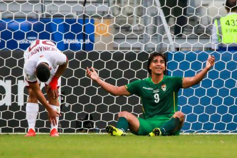 Bolivia vs Venezuela BELO HORIZONTE, MG - 22.06.2019: BOLIVIA VS VENEZUELA - Marcelo Moreno complains during a match between Bolivia and Venezuela, valid for the 2019 Copa America group stage, held this Saturday (22) at the Mineirão Stadium in Belo Horizonte, MG. (Photo: Dudu Macedo Fotoarena) x1751295x  DuduxMacedo