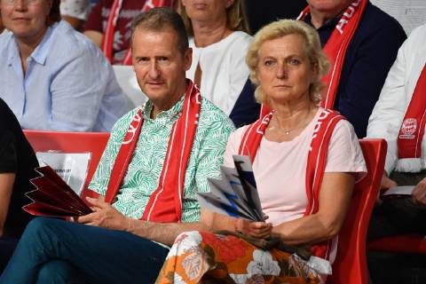 Herbert DIESS Chairman of the Board of Volkswagen AG with wife Irene Deutscher Meister,winner,winner,champion Basketball 1 Bundesliga,FINALE,match 3 FC Bayern Muenchen Alba Berlin 93 88, on 23 06 2019 ,A U D I D O M E