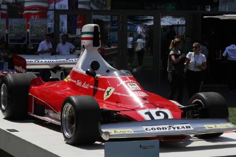 FORMULA 1 - GP of Austria 2019 SPIELBERG,AUSTRIA,27.JUN.19 - MOTORSPORTS, FORMULA 1 - Grand Prix of Austria, Red Bull Ring, preview. Image shows a Ferrari 312T of Niki Lauda, 1975. GEPAxpictures xAndreasxPranter