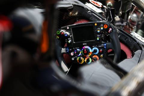 FORMULA 1 - GP of Austria 2019 SPIELBERG,AUSTRIA,27.JUN.19 - MOTORSPORTS, FORMULA 1 - Grand Prix of Austria, Red Bull Ring, preview. Image shows a steering wheel. GEPAxpictures xDanielxGoetzhaber