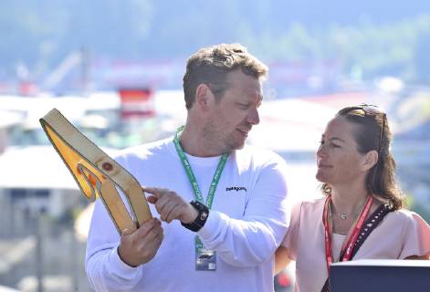 FORMULA 1 - GP of Austria 2019 SPIELBERG,AUSTRIA,30.JUN.19 - MOTORSPORTS, FORMULA 1 - Grand Prix of Austria, Red Bull Ring. Image shows Lukas Lauda and Birgit Lauda. GEPAxpictures xM.xOberlaender