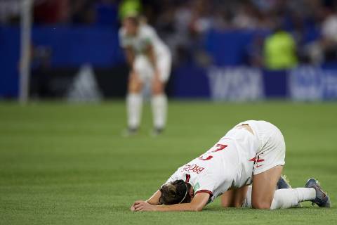 July 2, 2019 - Lyon, France - Lucy Bronze (Olympique Lyon) of England dejected after the 2019 FIFA Women s World Cup France Semi Final match between England and USA at Stade de Lyon on July 2, 2019 in Lyon, France. England v USA: Semi Final - 2019 FIFA Women s World Cup France - ZUMAn230 20190702_zaa_n230_539 Copyright: xJosexBretonx