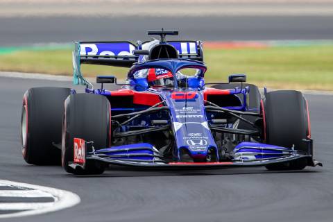 12th June 2019, Silverstone, Northampton, England; F1 Grand Prix of Great Britain, Practice sessions; Daniil Kvyat driving his Red Bull Toro Rosso Honda STR14  ActionPlus12153056 TimxWilliams
