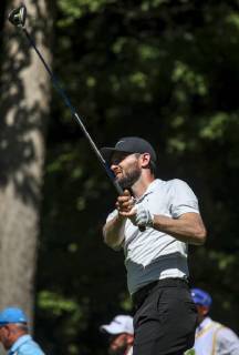 July 12, 2019 - Silvis, Iowa, USA - Kyle Stanley tees off on six during the second round of the John Deere Classic at TPC Deere Run in Silvis, Friday, July 12, 2019. Iowa News - July 12, 2019 - ZUMAq30_ 92249129st Copyright: xAndyxAbeytax