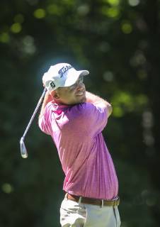 July 12, 2019 - Silvis, Iowa, USA - Bill Haas tees off on six during the second round of the John Deere Classic at TPC Deere Run in Silvis, Friday, July 12, 2019. Iowa News - July 12, 2019 - ZUMAq30_ 92249184st Copyright: xAndyxAbeytax