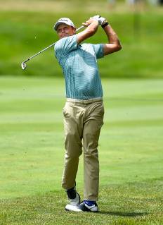 July 13, 2019 - Silvis, Iowa, USA - PGA, Golf Herren golfer Nick Watney hits from the fairway of the 11th hole during the third round of the John Deere Classic Saturday, July 13, 2019, at TPC Deere Run in Silvis. Golf 2019: John Deere Classic Iowa - ZUMAq30_ 20190713_zaf_q30_088 Copyright: xMegxMclaughlin Mmclaughlin@Qconlx
