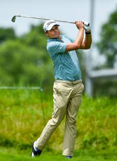 July 13, 2019 - Silvis, Iowa, USA - PGA, Golf Herren golfer Nick Watney tees off on the 11th hole during the third round of the John Deere Classic Saturday, July 13, 2019, at TPC Deere Run in Silvis. Golf 2019: John Deere Classic Iowa - ZUMAq30_ 20190713_zaf_q30_085 Copyright: xMegxMclaughlin Mmclaughlin@Qconlx