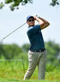 July 13, 2019 - Silvis, Iowa, USA - PGA, Golf Herren golfer Adam Schenk tees off on the 11th hole during the third round of the John Deere Classic Saturday, July 13, 2019, at TPC Deere Run in Silvis. Golf 2019: John Deere Classic Iowa - ZUMAq30_ 20190713_zaf_q30_078 Copyright: xMegxMclaughlin Mmclaughlin@Qconlx