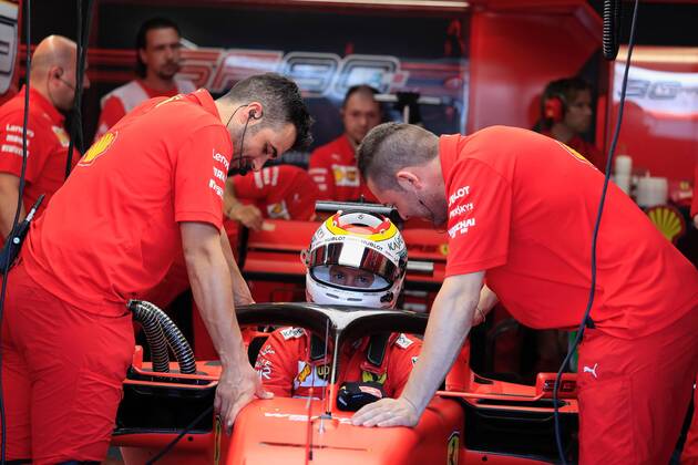 Sebastian Vettel, Scuderia Ferrari, formula 1 GP, Germany at Hockenheim, 27 07 2019 Photo mspb Jerry Andre Sebastian Vettel, formula 1 GP, Germany