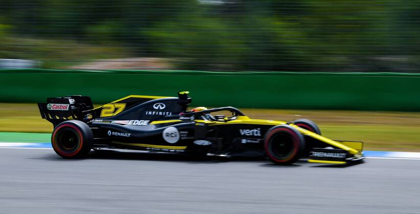 27 07 2019, xpsx, Motorsport FIA Formula 1, Mercedes Benz Grand Prix of Germany 2019 3 Free Practice v l Nico Hülkenberg Renault F1 Team 27 GER Hockenheim
