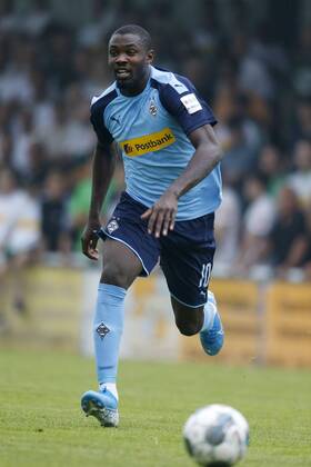 Straelen, Germany, Preparatory match, Borussia Mönchengladbach vs Angers SCO 2 1 on 27 7 2019 in the stadium at Römerstraße in Straelen Marcus THURAM MG