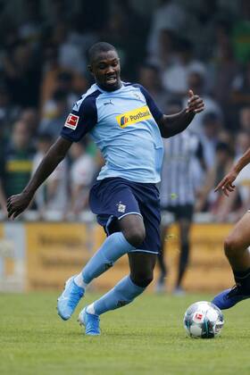 Straelen, Germany, Preparatory match, Borussia Mönchengladbach vs Angers SCO 2 1 on 27 7 2019 in the stadium at Römerstraße in Straelen Marcus THURAM MG