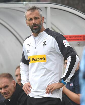 Test match Borussia Mönchengladbach SCO Angers France 27 07 2019 Trainer Marco Rose BMG DFL REGULATIONS PROHIBIT ANY USE OF PHOTOGRAPHS AS IMAGE SEQUENCES AND OR QUASI VIDEO HM