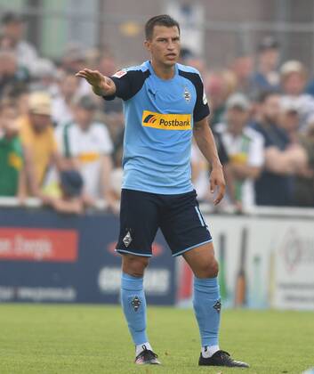 Test game Borussia Mönchengladbach SCO Angers France 27 07 2019 Stefan Lainer BMG , full figure , shows, clipping, single frame DFL REGULATIONS PROHIBIT ANY USE OF PHOTOGRAPHS AS IMAGE SEQUENCES AND OR QUASI VIDEO HM