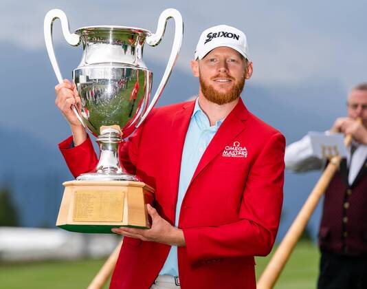 Omega Masters Golf, Sebastian Soderberg SWE , Omega Masters on 01 09 2019, GC Crans sur Sierre in Crans Montana, Switzerland Picture Kobi Schenkel sport pics