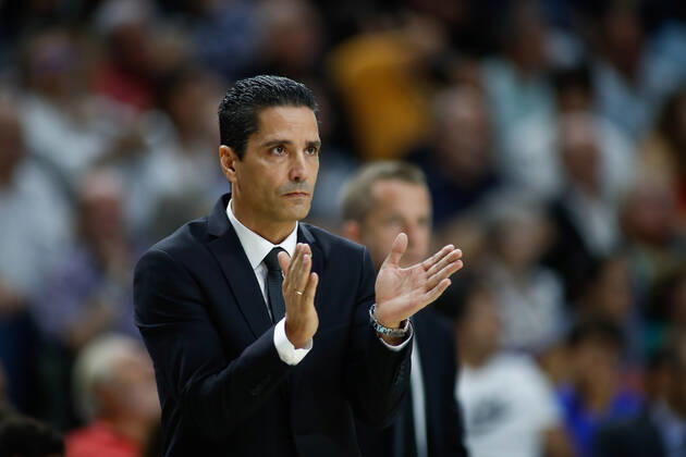 October 10, 2019, Madrid, MADRID, SPAIN: MADRID, SPAIN - OCTOBER 10: I. Sfairopoulos of Grece and Maccabi during the EuroLeague basketball match, Round 2 Regular Season Games, played between Real Madrid and Maccabi FOX at Wizink Center, on October 10, 2019 in Madrid, Spain. Basket: EuroLeague - Real Madrid v Maccabi FOX - ZUMAa181 20191010_zaa_a181_064 Copyright: xAFP7x