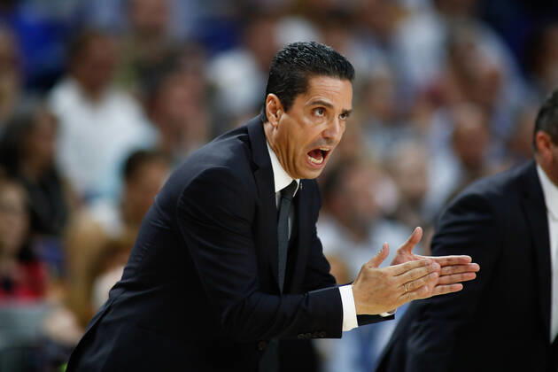 October 10, 2019, Madrid, MADRID, SPAIN: MADRID, SPAIN - OCTOBER 10: I. Sfairopoulos of Grece and Maccabi during the EuroLeague basketball match, Round 2 Regular Season Games, played between Real Madrid and Maccabi FOX at Wizink Center, on October 10, 2019 in Madrid, Spain. Basket: EuroLeague - Real Madrid v Maccabi FOX - ZUMAa181 20191010_zaa_a181_076 Copyright: xAFP7x