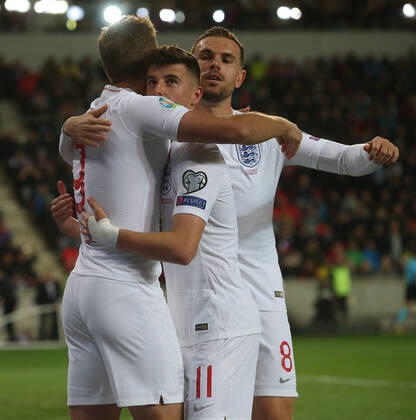 Fußball, EM Quali, Tschechien - England Czech Republic v England UEFA EURO, EM, Europameisterschaft,Fussball 2020 Qualifiers Harry Kane of England celebrates scoring his sides 1st goal from the penalty spot during the UEFA Euro 2020 Qualifiers match at Sinobo Stadium, Prague Content Not Available For UK Newspapers Copyright: xPaulxChestertonx FIL-13738-0051
