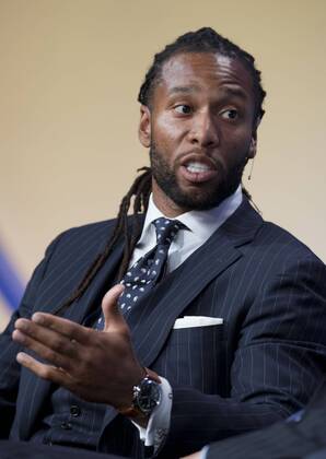 April 30, 2014 - Beverly Hills, CALIFORNIA, UNITED STATES OF AMERICA - Larry Fitzgerald, Wide Receiver, Arizona Cardinals during the 2014 Milken Institute Global Conference held Wednesday April 30, 2014 at the Beverly Hilton Hotel in Beverly Hills, California. .JAVIER ROJAS PI - ZUMAa60 April 30 2014 Beverly Hills California United States of America Larry Fitzgerald Wide Receiver Arizona Cardinals during The 2014 Milken Institute Global Conference Hero Wednesday April 30 2014 AT The Beverly Hilton Hotel in Beverly Hills California Javier Rojas Pi April 30 2014 Beverly Hills CALIFORNIA UNITED STATES OF AMERICA Larry Fitzgerald Wide Receiv - ZUMA3 66805033st Copyright: ximagoxstock&peoplex