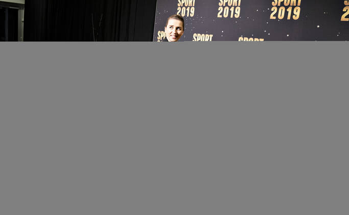 Prime Minister Mette Frederiksen is seen here at the red carpet before DRs Sport 2019 show at Jyske Bank Boxen in Herning, Saturday 4 January 2020 Sport 2019 offers a total of 12 sports awards and a new member of the Hall of Fame, Herning Jylland Denmark,  Copyright: HenningxBagger HenningxBaggerx COP101 spdk20200104-190433-L