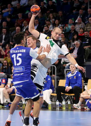 BAU 04 01 2020 Mannheim Handball international Germany vs. Iceland, Paul Drux GER, top