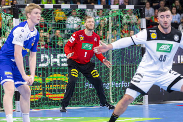 Mannheim, Germany 04 January 2020 Handball international EM 2020 Germany vs. Iceland Johannes Bitter Germany TVB Stuttgart Mannheim SAP Arena Baden Württemberg Germany
