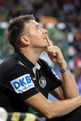 Mannheim, Germany 04 January 2020 Handball International match EM 2020 Germany vs Iceland Coach Christian Prokop Germany Mannheim SAP Arena Baden Württemberg Germany