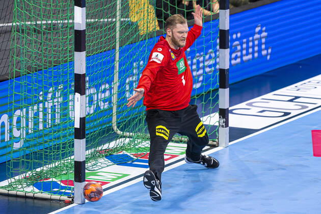 Mannheim, Germany 04 January 2020 Handball international EM 2020 Germany vs. Iceland Johannes Bitter Germany TVB Stuttgart Mannheim SAP Arena Baden Württemberg Germany