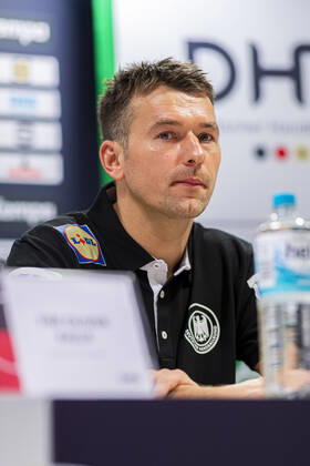 Mannheim, Germany 04 January 2020 Handball International match EM 2020 Germany vs Iceland Coach Christian Prokop Germany Mannheim SAP Arena Baden Württemberg Germany