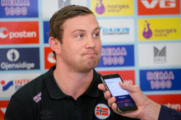 Handball EM, Nationalteam Norwegen Pressekonferenz Sander Sagosen (Norvege) HANDBALL : Conference de presse - Norvege - Championnat d Europe 2020 - 09 01 2020 TheophileLaurent Panoramic 