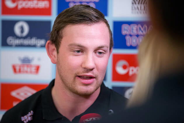 Handball EM, Nationalteam Norwegen Pressekonferenz Sander Sagosen (Norvege) HANDBALL : Conference de presse - Norvege - Championnat d Europe 2020 - 09 01 2020 TheophileLaurent Panoramic 